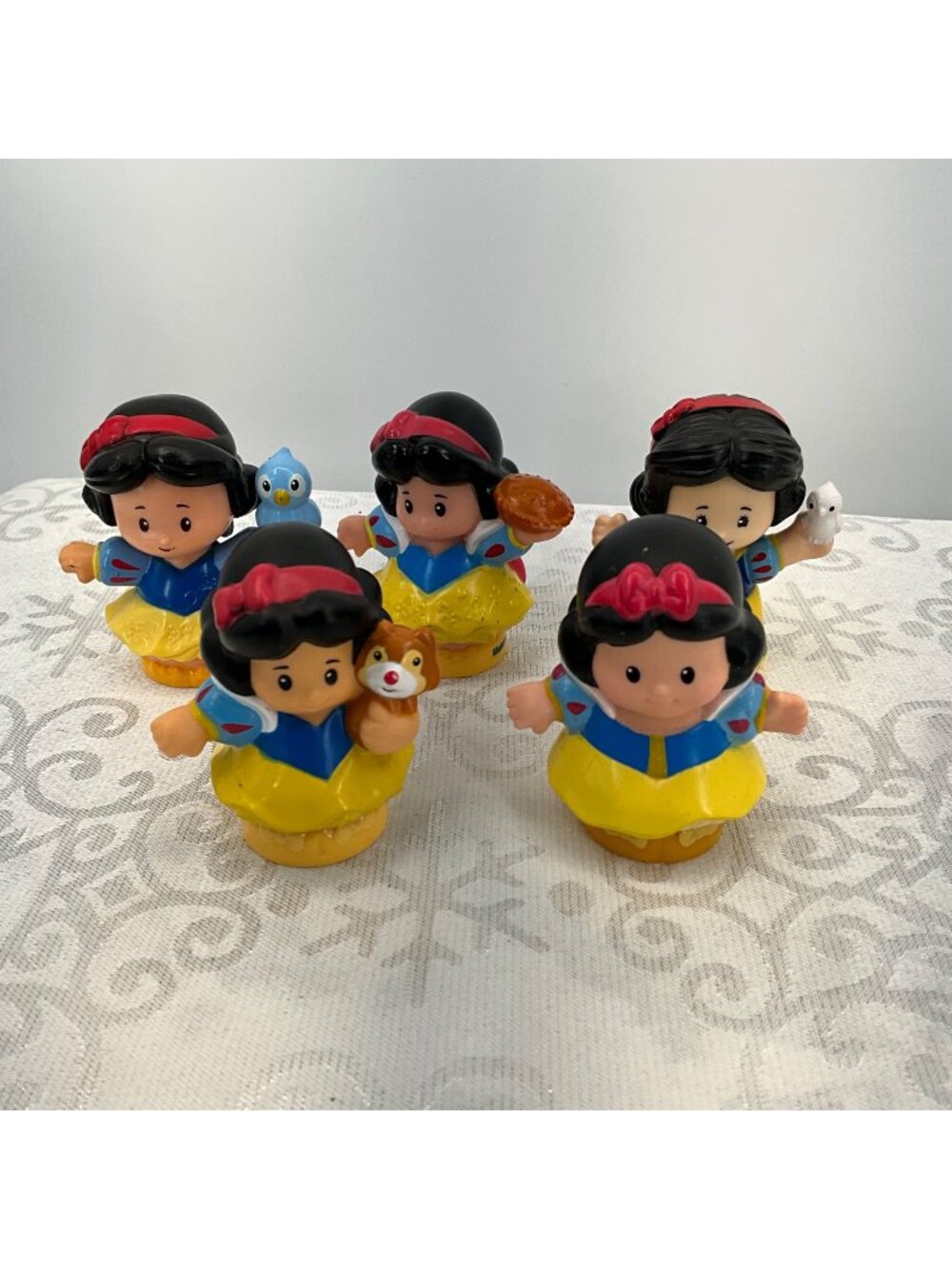 Disney Little People Snow White Figures Set Of 5 Collectible Toys For Kids